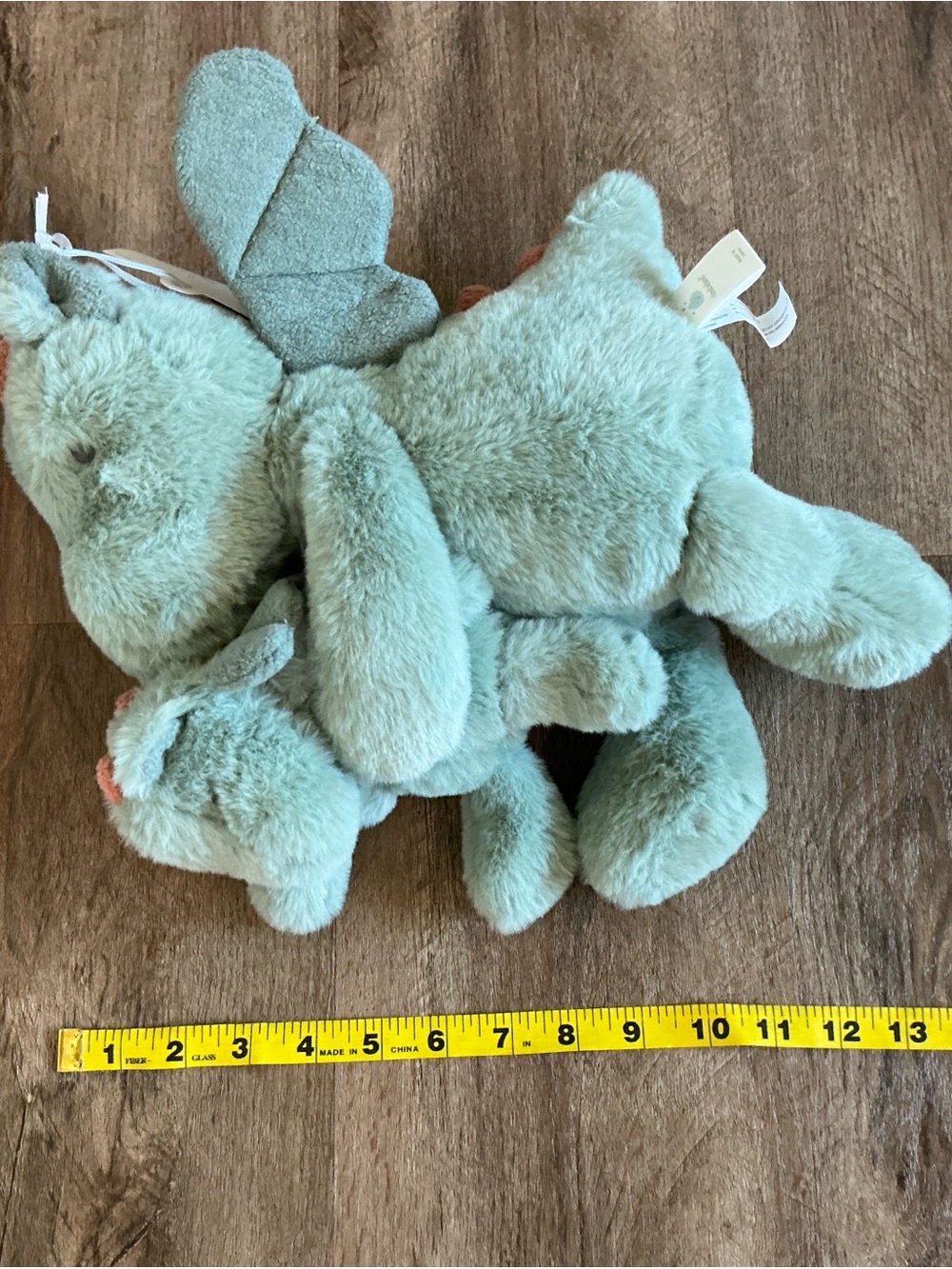 NWT Cloud Island Plush & Mini Rattle Set Dragons Mom Baby Shower Embroidered Eye - Picture 10 of 10